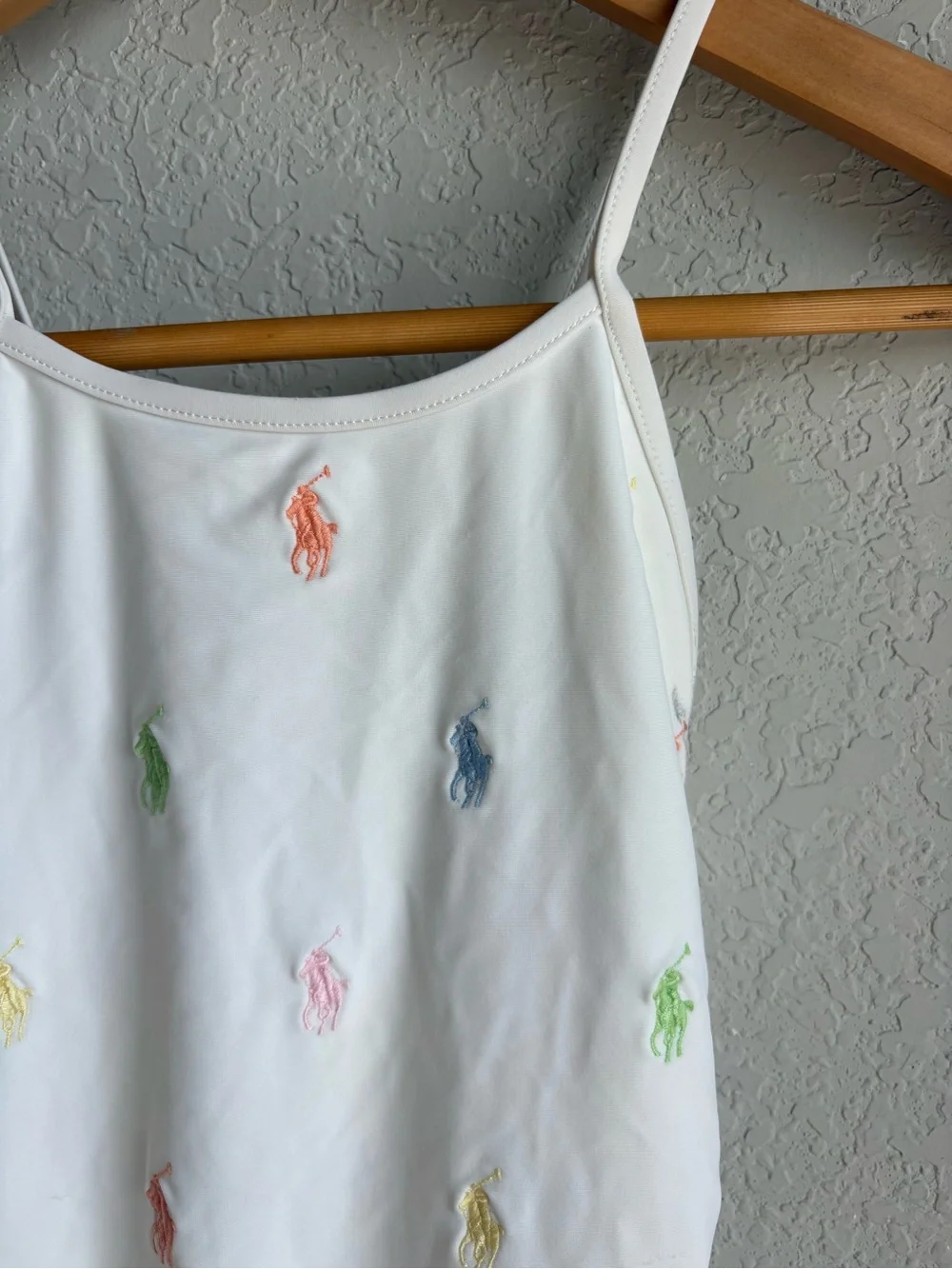Polo Ralph Lauren Girls One Piece Swimsuit White Girls 8